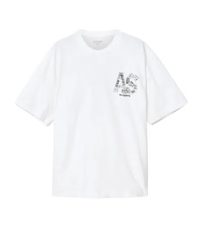 Allsaints Organic Cotton Mixtape T-shirt In White