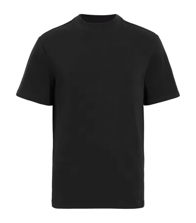 Allsaints Organic Cotton Nero T-shirt In Jet Black