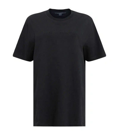 Allsaints Organic Cotton Pippa Boyfriend T-shirt In Black