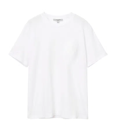 Allsaints Organic Cotton Poster Graphic T-shirt In White