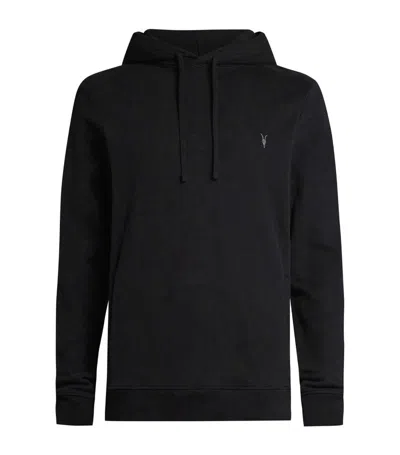 Allsaints Organic Cotton Raven Oth Hoodie In Black