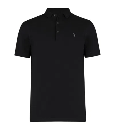 Allsaints Reform Ss Polo In Black