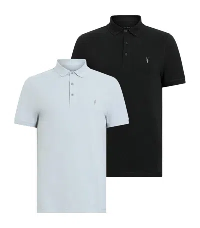 Allsaints Organic Cotton Reform Polo Shirt (pack Of 2) In Multi