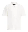 Allsaints Mens Jetstream Whit Admon Short-sleeved Stretch-cotton Shirt In White