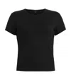 Allsaints Stevie Crew-neck Short-sleeve Organic-cotton T-shirt In Black
