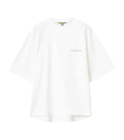 Allsaints Organic Cotton Tempus Amelie T-shirt In White