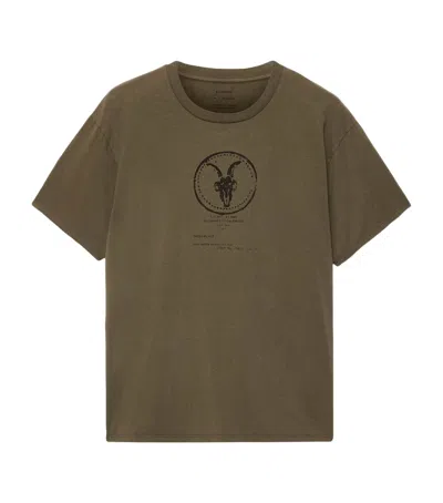 Allsaints Organic Cotton Tier Hale T-shirt In Gray