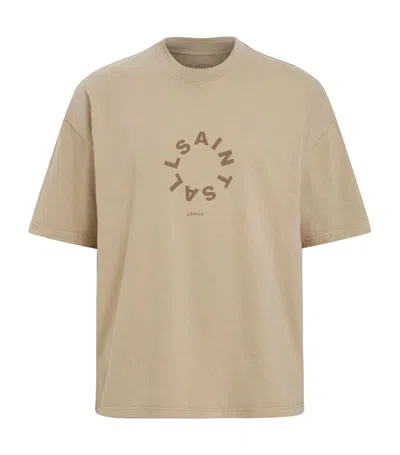 Allsaints Organic Cotton Tierra T-shirt In Brown