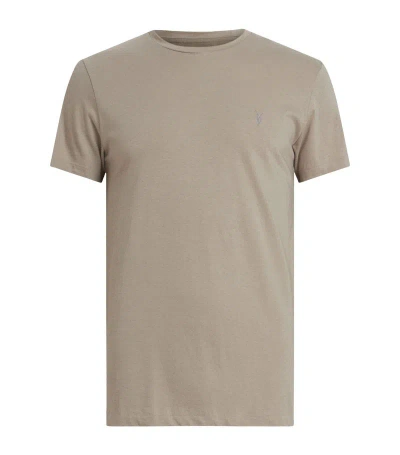 Allsaints Organic Cotton Tonic T-shirt In Beige