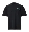 Allsaints Organic Cotton Underground T-shirt In Jet Black/blue