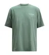 Allsaints Mens Smokey Green Underground Logo-print Relaxed-fit Organic-cotton T-shirt In Green