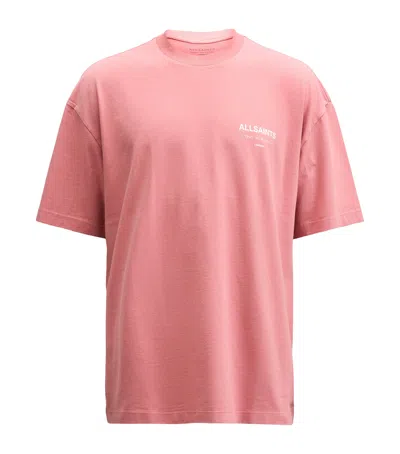 Allsaints Organic Cotton Underground T-shirt In Amara Pink