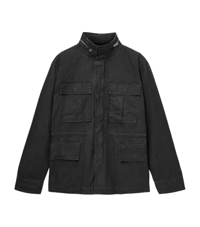 Allsaints Organic Cotton Valen Jacket In Black