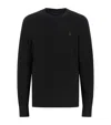Allsaints Organic Cotton-wool Aspen Sweater In Cinder Black Marl