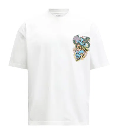 Allsaints Organic Cotton Writher T-shirt In White