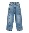 Allsaints Organic Denim Carter Barrel Jeans In Blue
