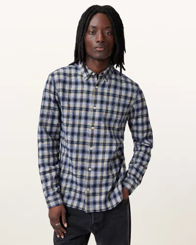ALLSAINTS MEN'S COTTON ORIN LONG SLEEVE SHIRT