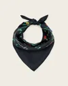 Allsaints Orion Silk Bandana In Green