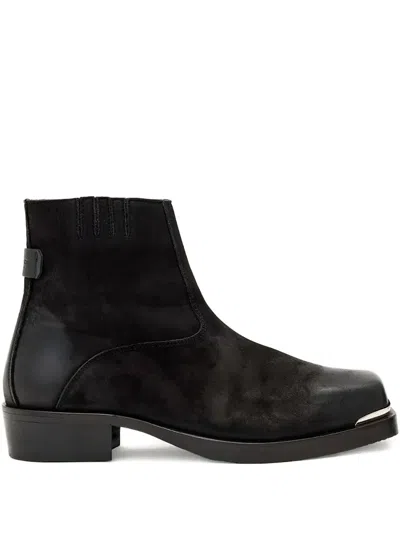 Allsaints Orla Toe-cap Boots In Black