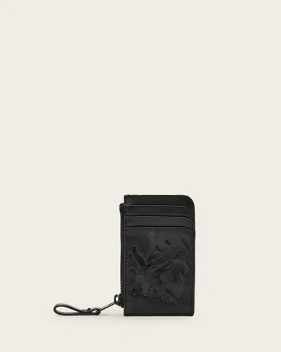 Allsaints Orlando Isamu Leather Wallet In Black