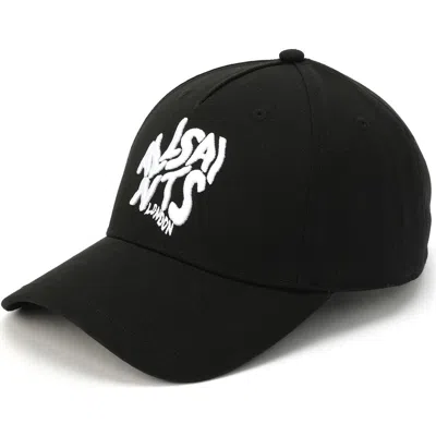 Allsaints Orlando Logo Baseball Cap In Black