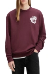 Allsaints Orlando Logo Graphic Sweatshirt In Mars Red