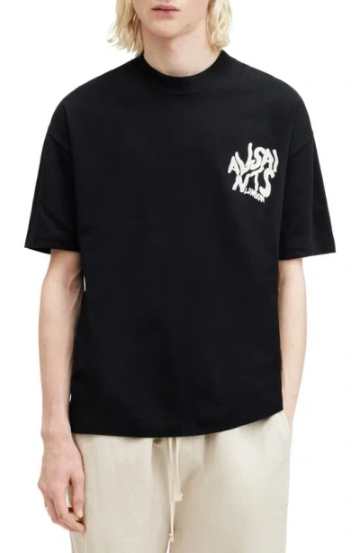 ALLSAINTS ALLSAINTS ORLANDO LOGO OVERSIZE GRAPHIC T-SHIRT