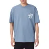 Allsaints Orlando Logo Oversize Graphic T-shirt In Blue