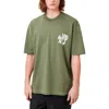 Allsaints Orlando Logo Oversize Graphic T-shirt In Eden Green