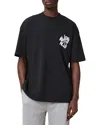 Allsaints Orlando Tee In Jet Black
