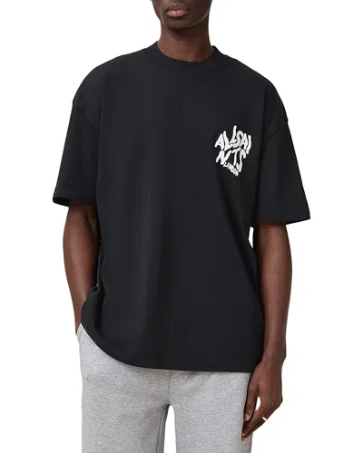 Allsaints Orlando Tee In Jet Black