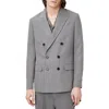 Allsaints Orpheus Blazer In Machine Grey