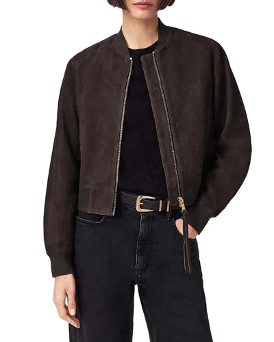 Allsaints Orten Bomber Jacket In Brown