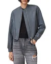 Allsaints Orten Leather Bomber Jacket In Turbulence