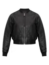 Allsaints Orten Desserto Faux Leather Bomber Jacket In Black