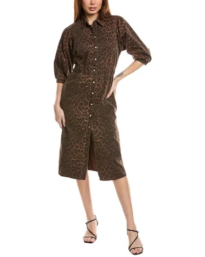 Allsaints Osa Leppo Shirtdress In Brown