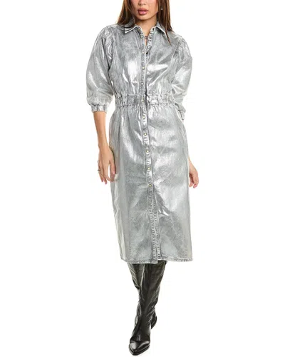 Allsaints Osa Shirtdress In Green