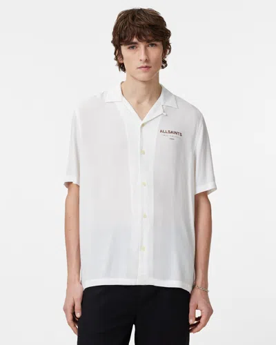 Allsaints Ouija Relaxed Fit Shirt In Ecru White
