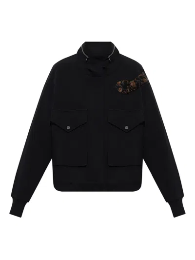 Allsaints Ourios Claire Beaded Jacket In Black