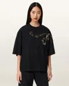 Allsaints Ouros Amelie Embellished Cotton T-shirt In Multi