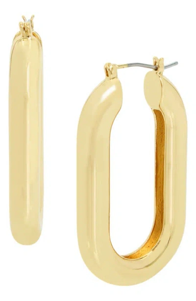 Allsaints Oval Hoop Earrings In Gold