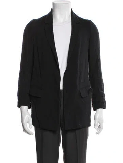 Pre-owned Allsaints Overcoat In Black