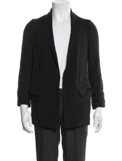 Pre-owned Allsaints Overcoat In Black