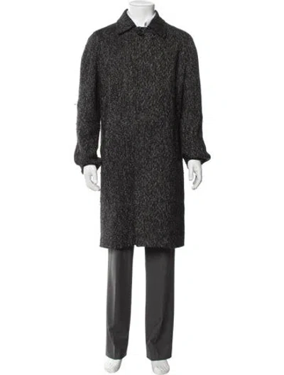 Pre-owned Allsaints Overcoat In Gray