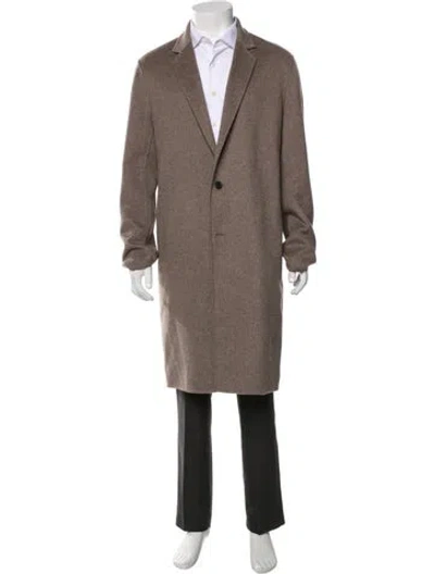 Pre-owned Allsaints Overcoat In Gray