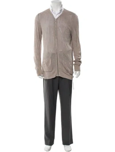 Pre-owned Allsaints Overcoat In Neutral