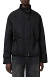 Allsaints Polyester Luellah Oversized Jacket In Black