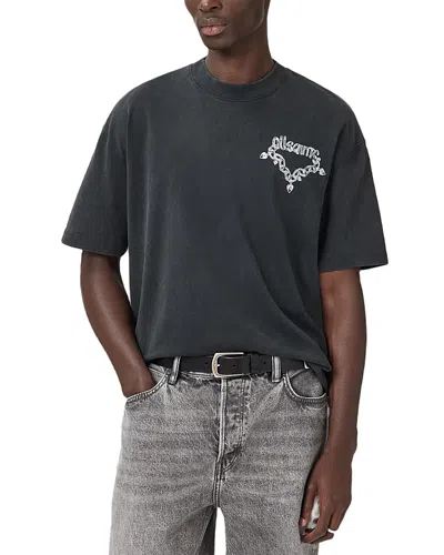 ALLSAINTS OVERSIZED DRIP LOGO GRAPHIC TEE