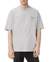 Allsaints Oversized Future Logo Graphic Tee In Gray
