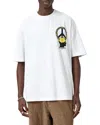 Allsaints Oversized Screwed Logo Graphic Tee In White